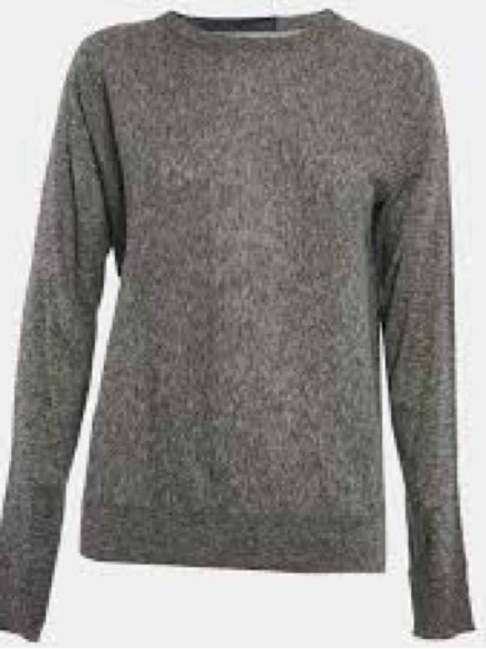 Zadig & Voltaire Heather Gray Cashmere crisp cut Crewneck Sweater